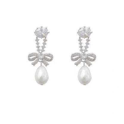 Niche Design Geometric Pearl Fashion Ear Earrings