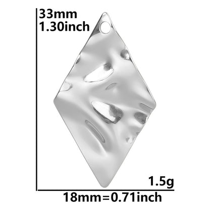 Colorful Vacuum Plating Stainless Steel Geometric Spacer Pendants