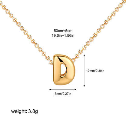 English Letter Simple High-grade Stainless Steel Necklaces