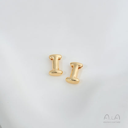 Gold Color Protection Letter Strings Hole Rings