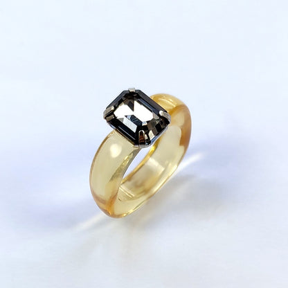 Korean Design Candy Color Gemstone Retro Diamonds Rings