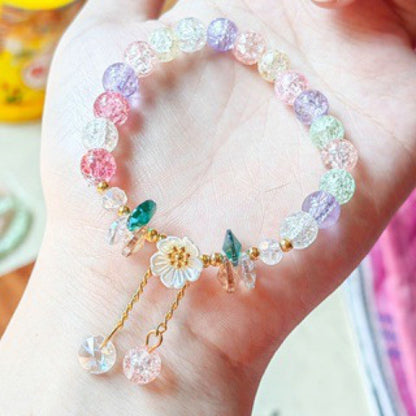 National Style Butterfly Cracked Cystal Gradient Bracelets