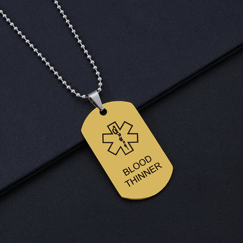 Steel Medical Logo Hot Stainless Star Necklaces