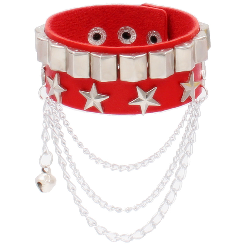 Vintage Street Shot Punk Rivet Leather Bracelets