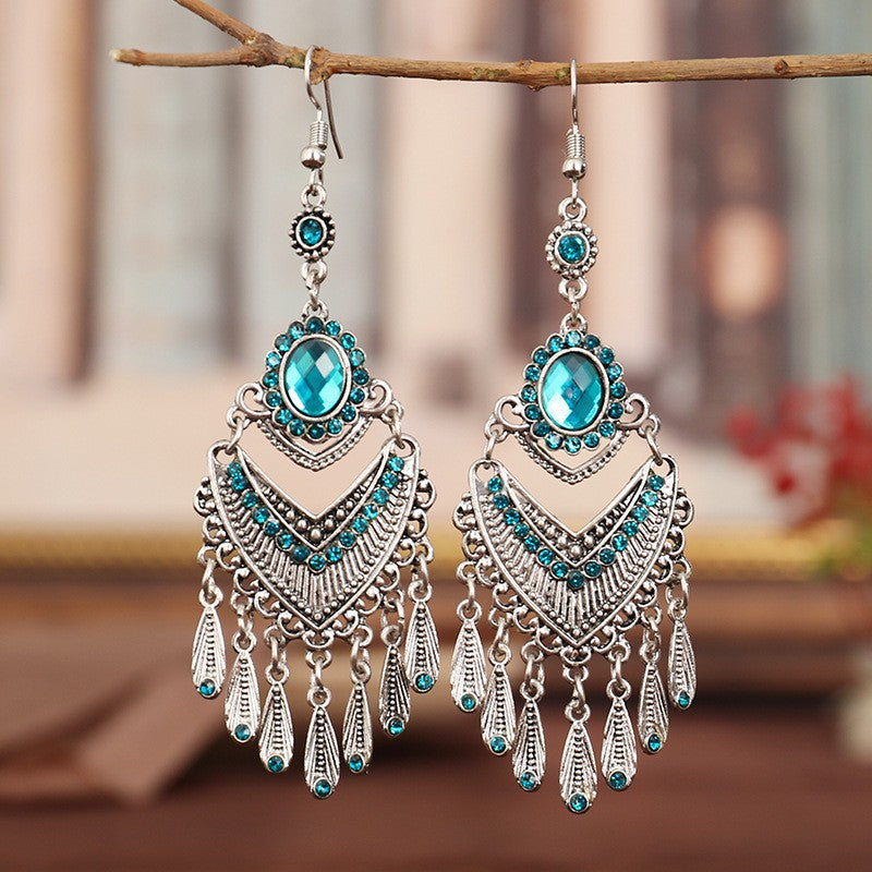 Summer Bohemian Tribe Ethnic Style Long Earrings