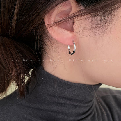 Women's Clip Simple Niche Personality Design Sense Earrings