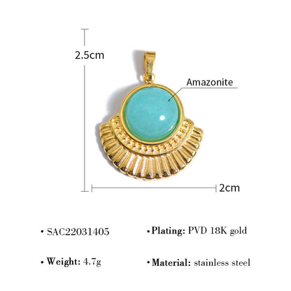 Women's Ornament Accessories Variety Of Natural Stone Pendants