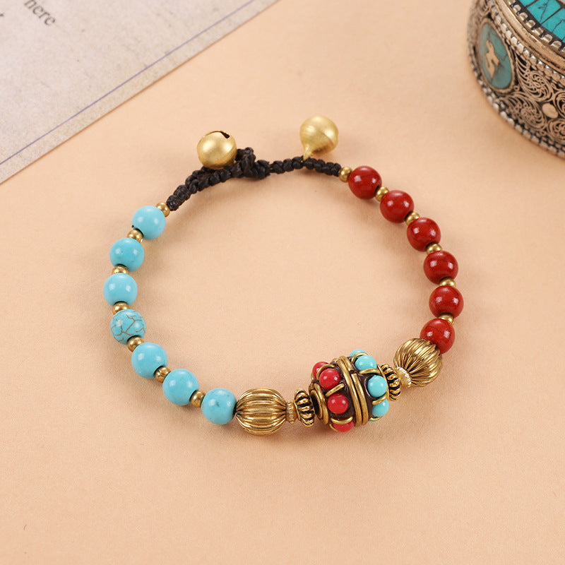 Women's Tibetan Nepal Beaded Vintage Exotic Ethnic Style Design Chinese Bracelets