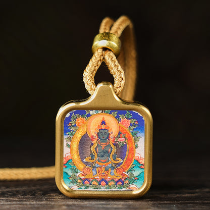 Bodhisattva Dragon Yellow God Of Wealth Necklaces