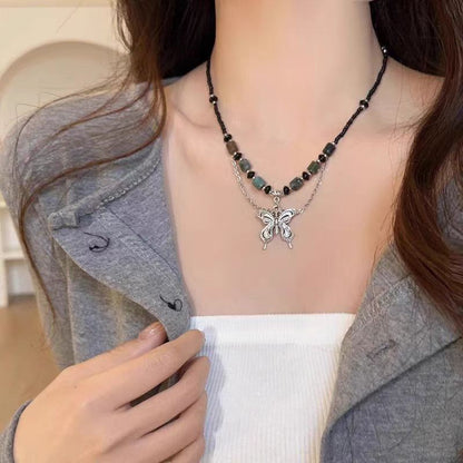 Women's Chinese Retro Ethnic Style Design High-grade Sweater Chain Necklaces