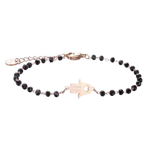 Clover Female Simple Couple Rose Gold Bracelets