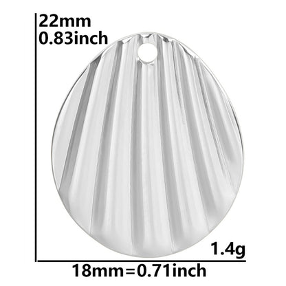 Colorful Vacuum Plating Stainless Steel Geometric Spacer Pendants