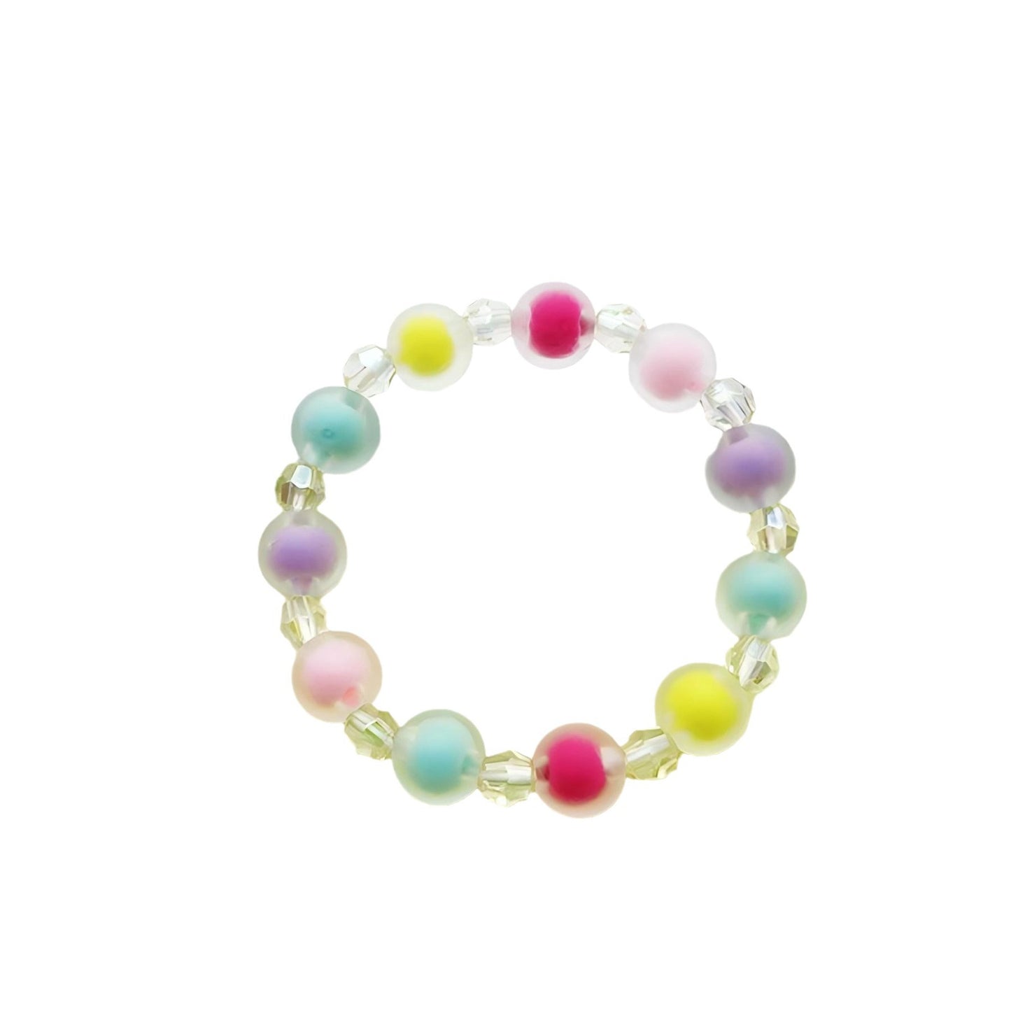 Children's Pearl Female Summer Dopamine Acrylic Niche Bracelets