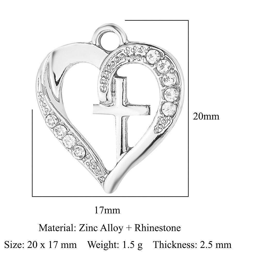 Leaf Zinc Alloy Lucky Tree Peach Heart Pendants