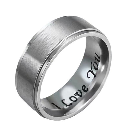 Men's Titanium Steel Trendy High-grade Stainless Ornament Rings