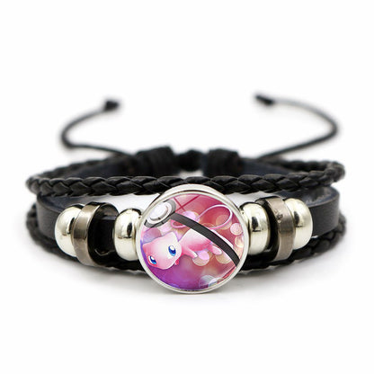 Women's & Men's Leather Time Stone Woven Hand Jewelry Bracelets