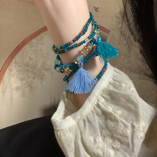 Beads Beaded Summer Ethnic Light Luxury Minority Retro Bracelets