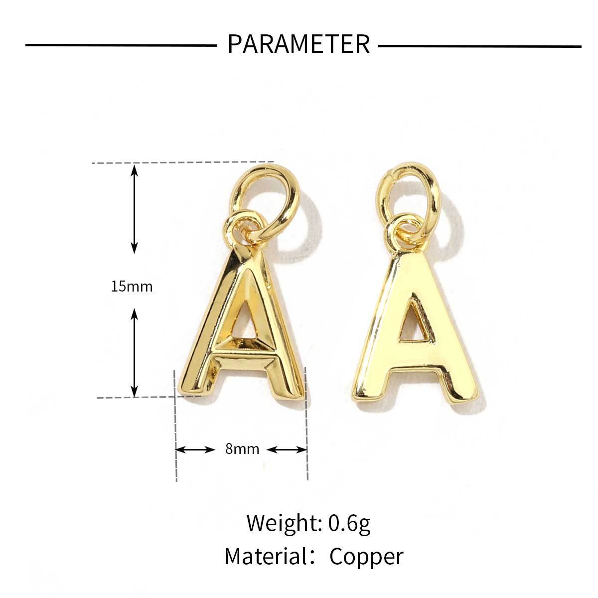 Real Gold Color Retaining English Letter Female Necklaces