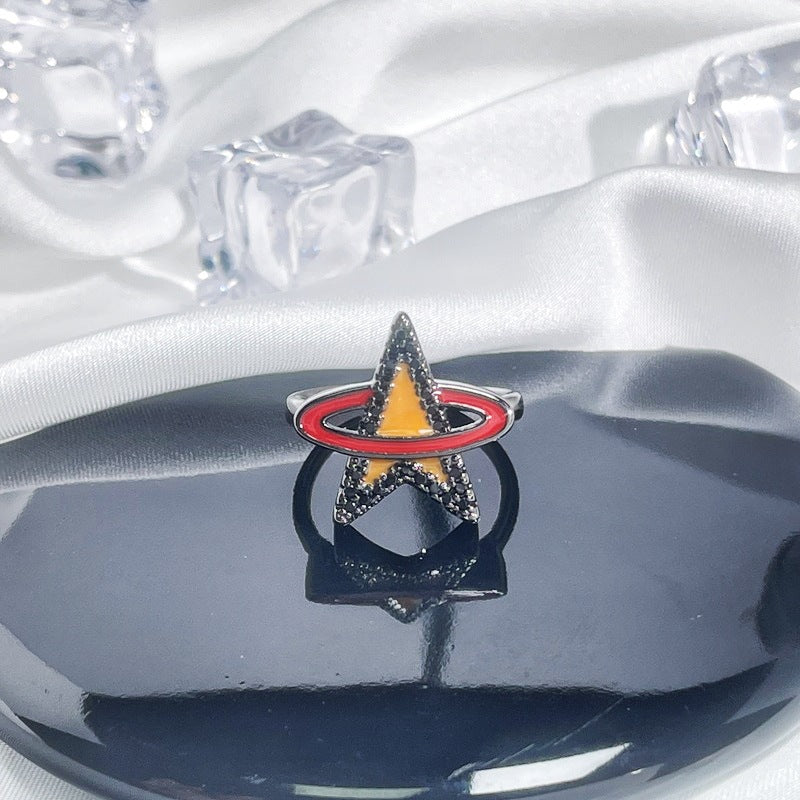 Female Simple Personality Planet Exquisite Versatile Punk Rings