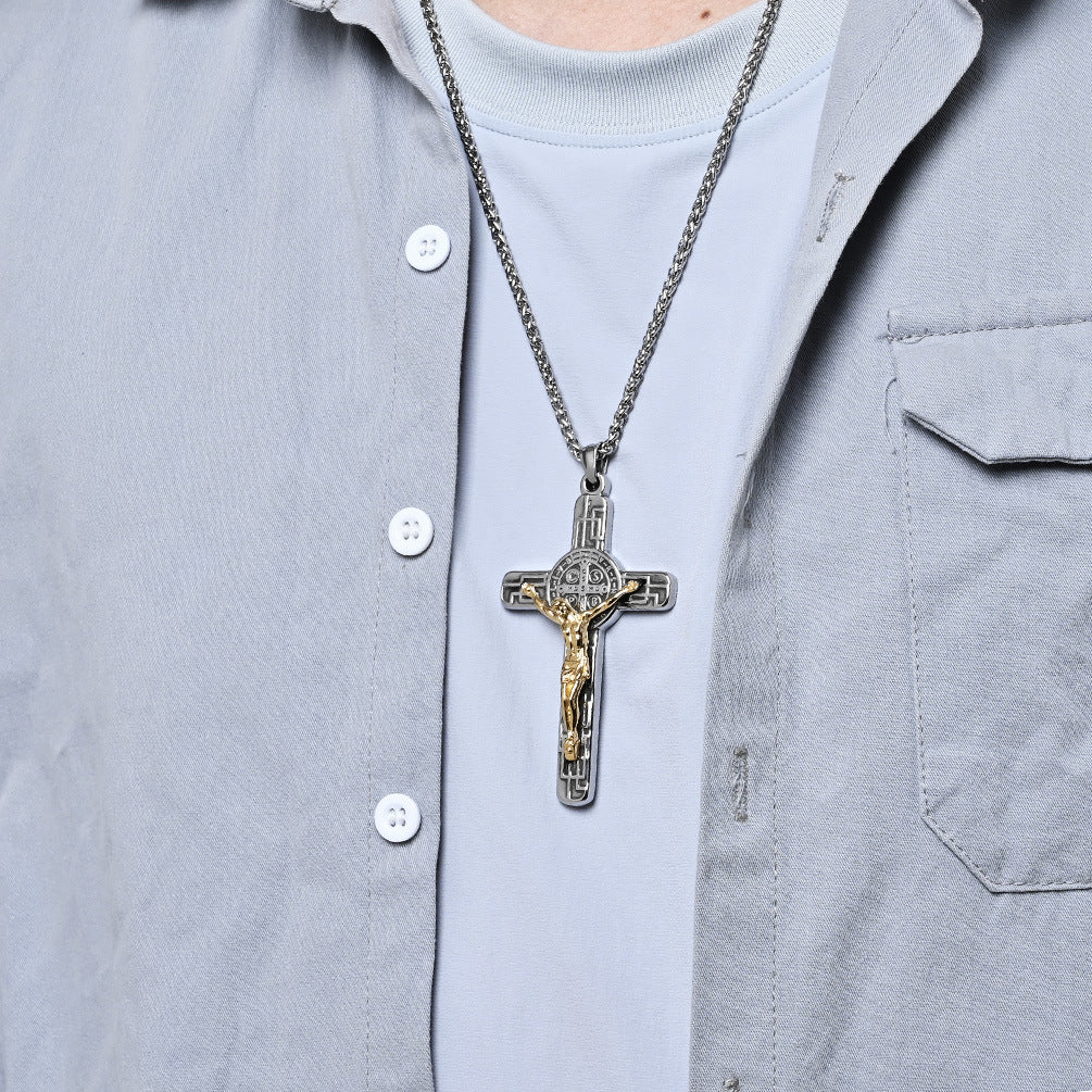 Steel Ancient Sier Cross Tourist Souvenir Pendants