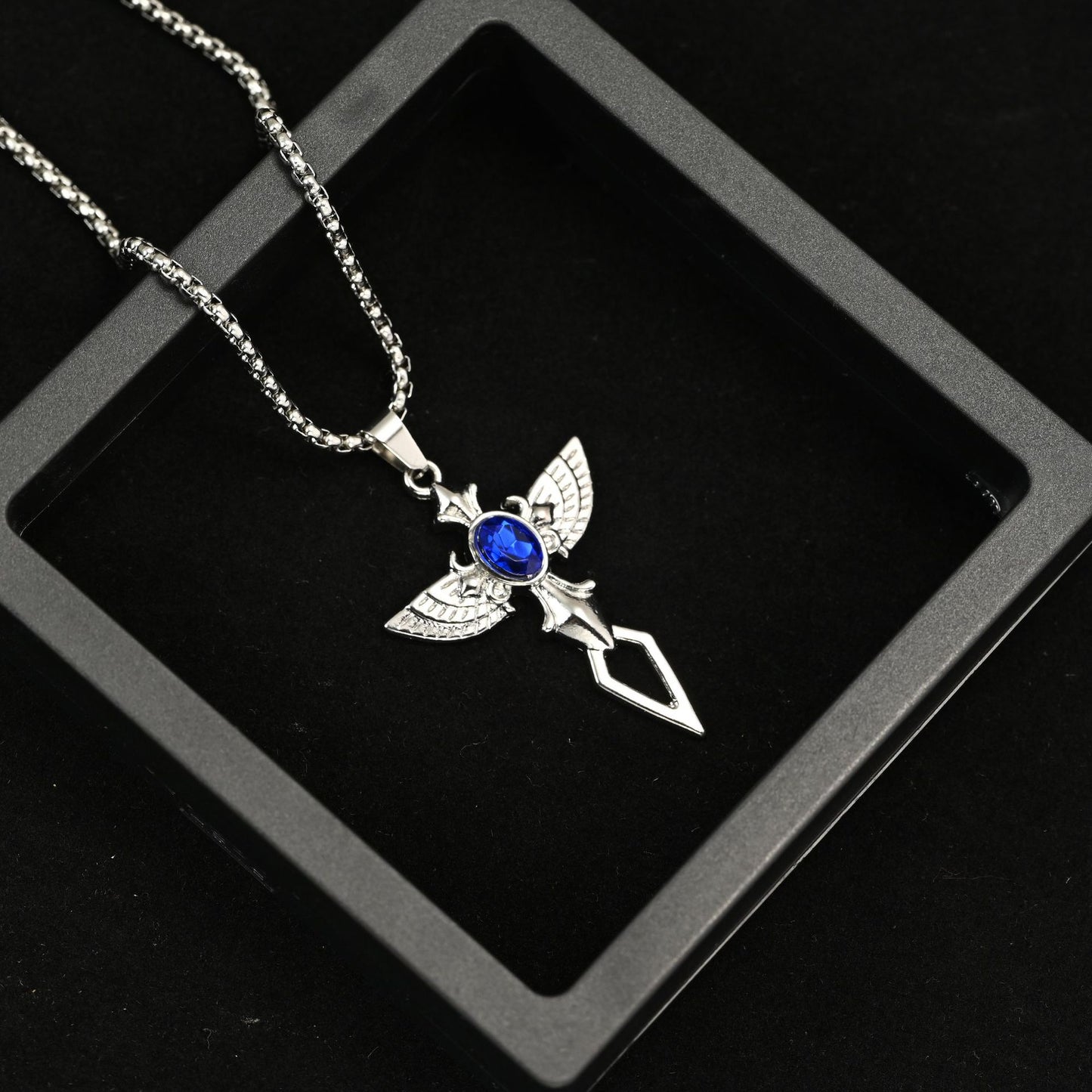 Men's Wings Korean Simple Retro Cross Street Necklaces