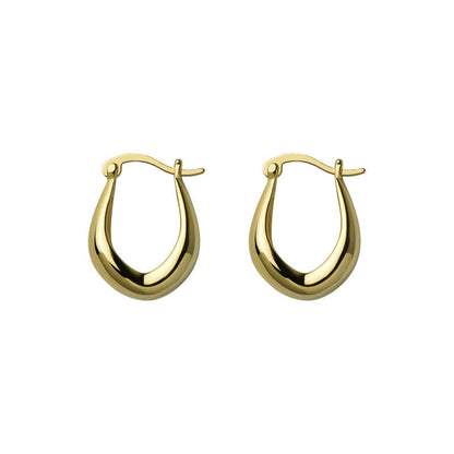Trendy Niche Water Drop U-shaped Design Earrings