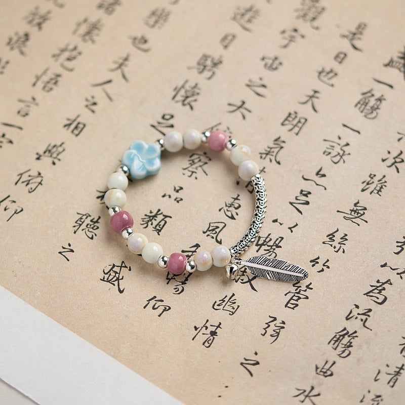 Women's Ceramic Summer High-grade Chinese Style National Bracelets