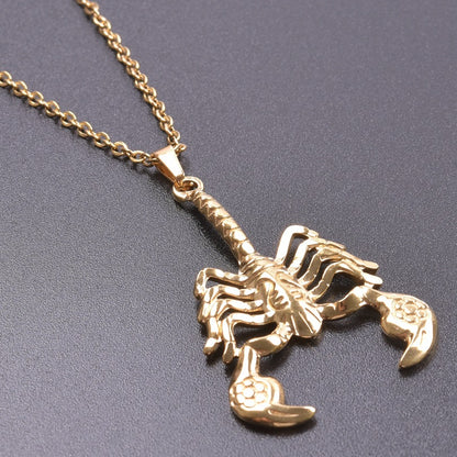 Colorful Gold Stainless Steel Scorpion Ornament Pendants