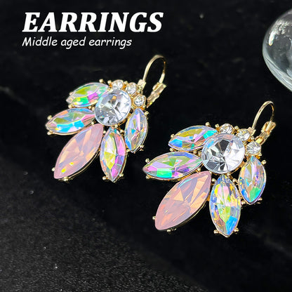 Design Elegant Flower Light Luxury High Earrings