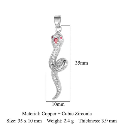 Unicorn Love Heart Color Zirconium Copper Pendants