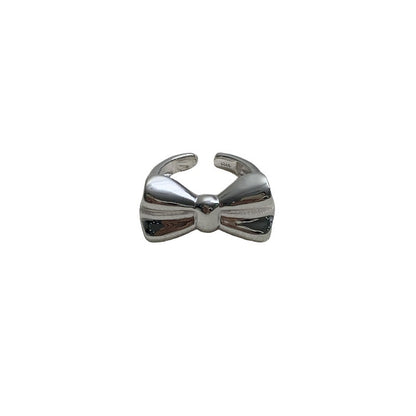 Combination Sterling Sier Bow Niche High Rings