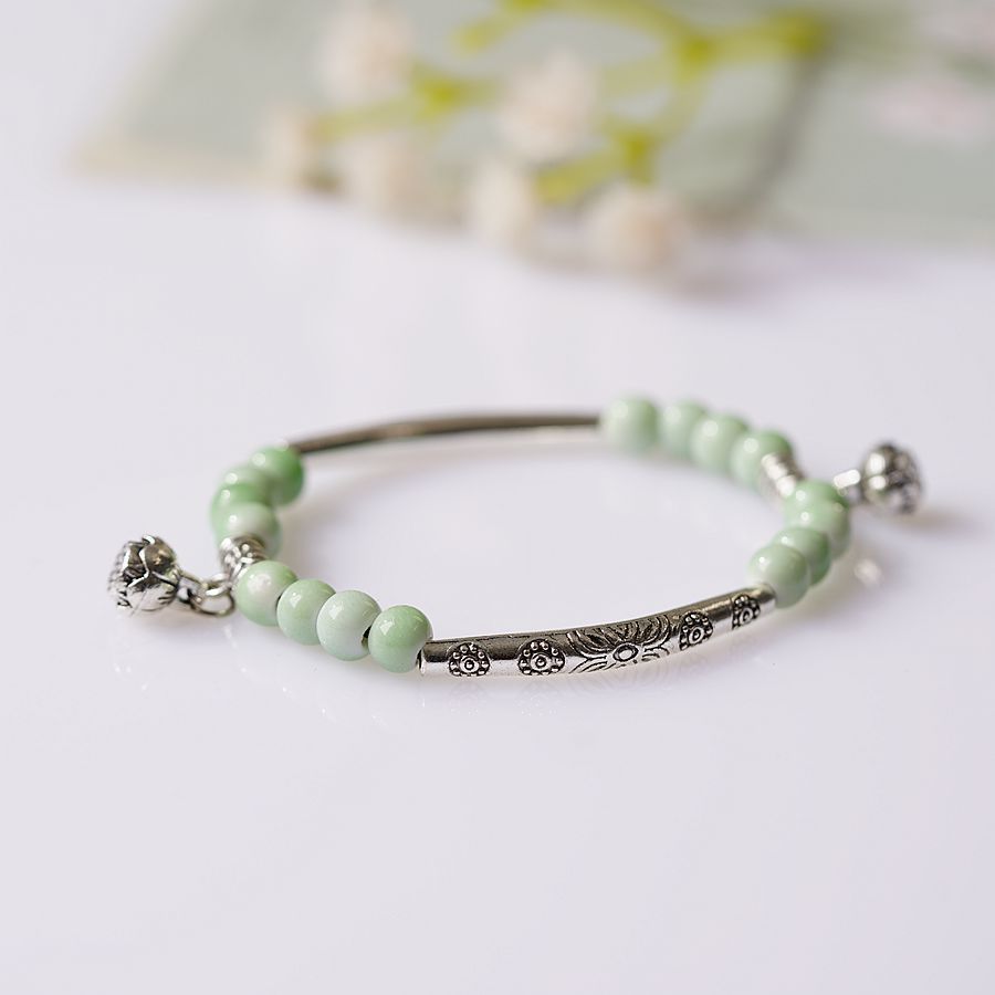 Women's Ceramic Summer High-grade Chinese Style National Bracelets