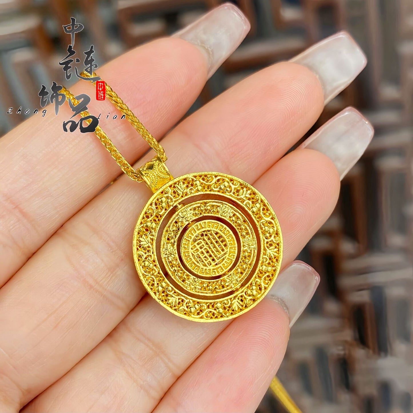 Shop Ancient Style Alluvial Lucky Full Of Pendants