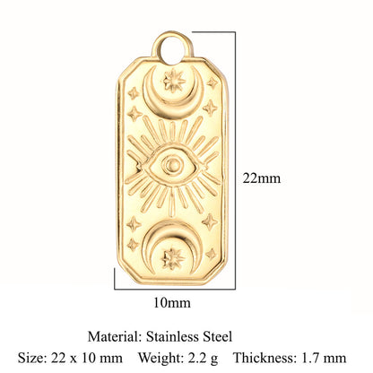 Titanium Steel Sun Ornament Accessories Star Pendants