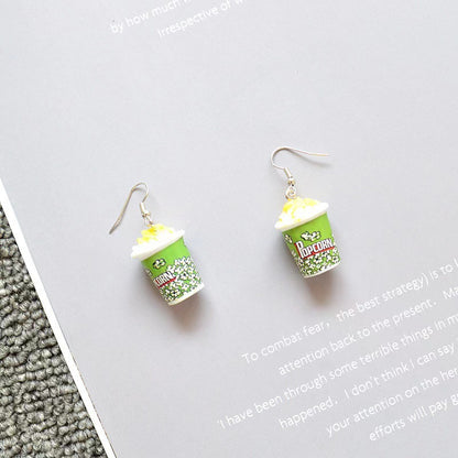 Ice Cream Candy Drink Resin Homemade Earrings