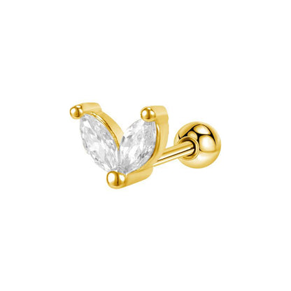Women's Copper Head Diamond Elegant Stainless Steel Rings