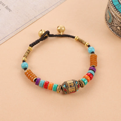 Women's Tibetan Nepal Beaded Vintage Exotic Ethnic Style Design Chinese Bracelets