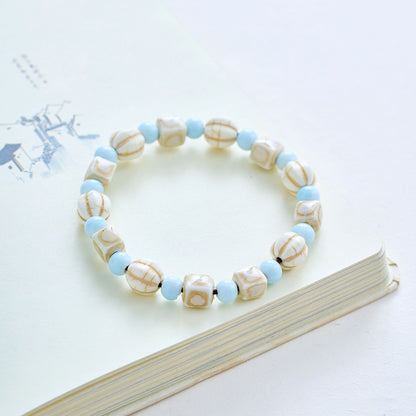 Ceramic Ornament Fashion Flower Glaze Beads Casual Bracelets