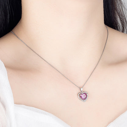 Heart-shaped Simple Elegant Heart Of Eternity Pendants