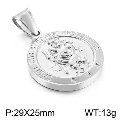 Men's Fashion Personality Stainless Steel Titanium Simple Pendants