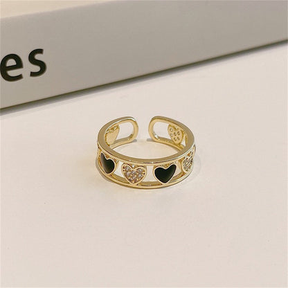 Glazed Butterfly Female Western Style Design High Sense Unique Rings