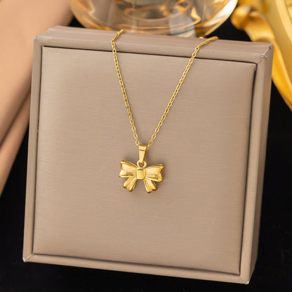 Women's Butterfly Bead Love Plane Rose Letter Square Necklaces