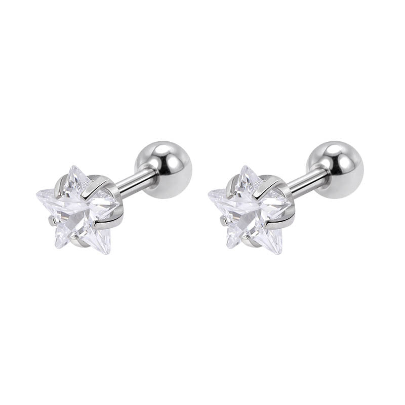 Stainless Steel Screw Female Sleeping No Need To Take Earrings