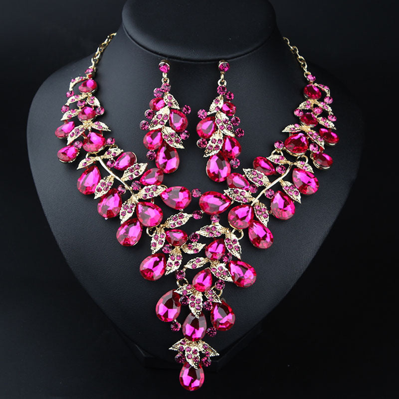 Women's Jewelry Exaggerated Personalized Rhinestone Big Suit Necklaces