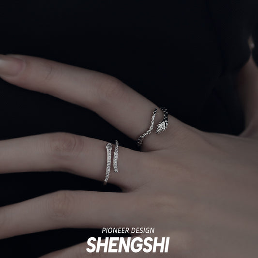 Snake Niche Advanced Light Luxury Personality Rings