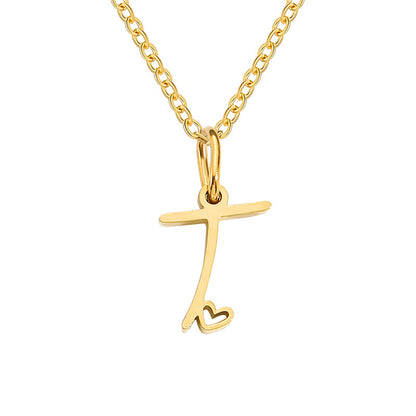 Letter Female Personalized Minority Clavicle Chain Necklaces