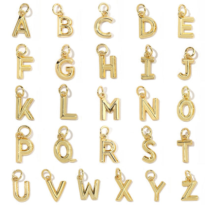 Real Gold Color Retaining English Letter Female Necklaces