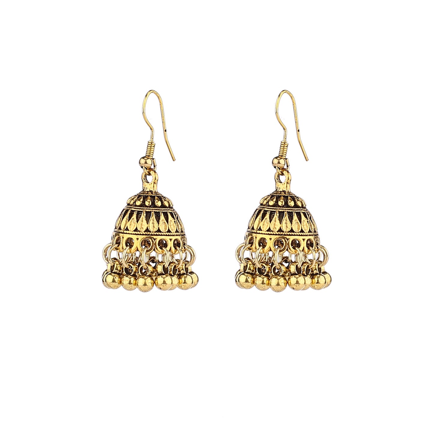 Ethnic Style Bell Alloy Jewelry Design Earrings