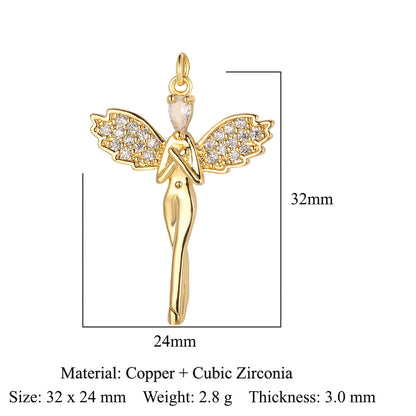 Copper Zircon Star Crown Eyes Ornament Bracelets