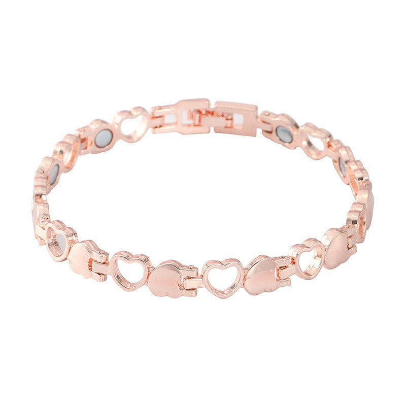 Heart-shaped Full Magnet Peach Heart Simple Bracelets